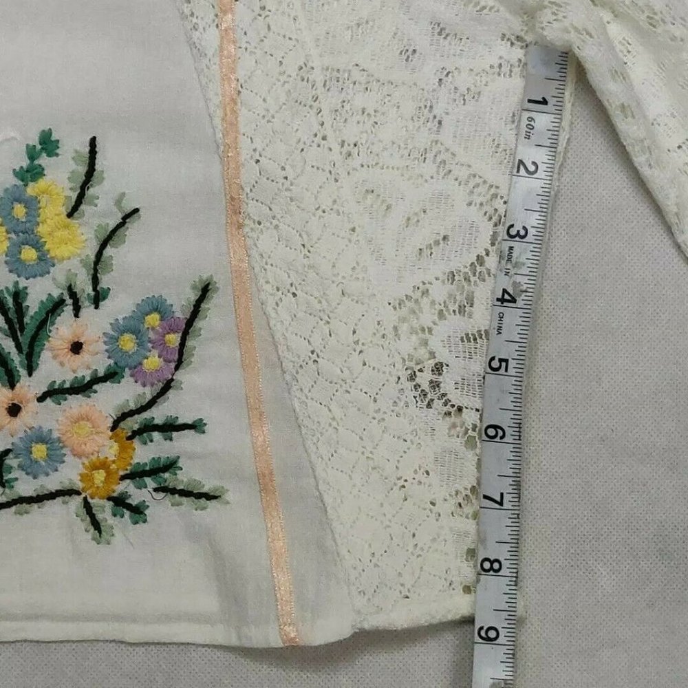 Free People Paris Picnic Patchwork Top Size M - Picture 12 of 15